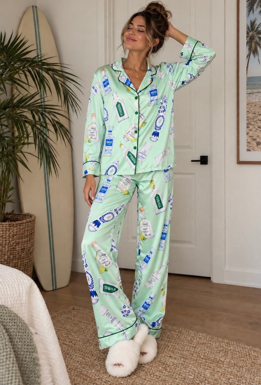 SHESHOW One Tequila, Two Tequila Pajama Set NWT Size Small